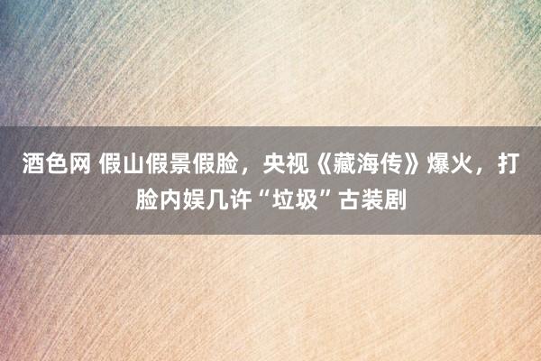 酒色网 假山假景假脸，央视《藏海传》爆火，打脸内娱几许“垃圾”古装剧