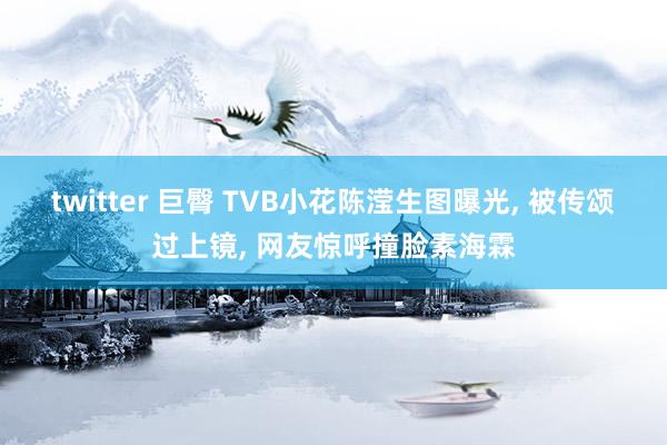 twitter 巨臀 TVB小花陈滢生图曝光， 被传颂过上镜， 网友惊呼撞脸素海霖