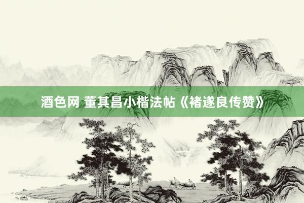 酒色网 董其昌小楷法帖《褚遂良传赞》