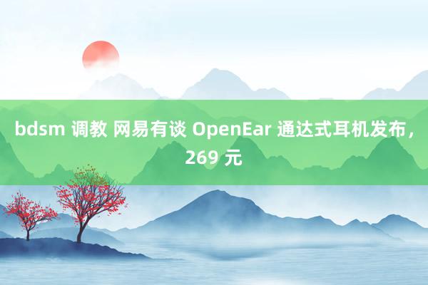 bdsm 调教 网易有谈 OpenEar 通达式耳机发布，269 元